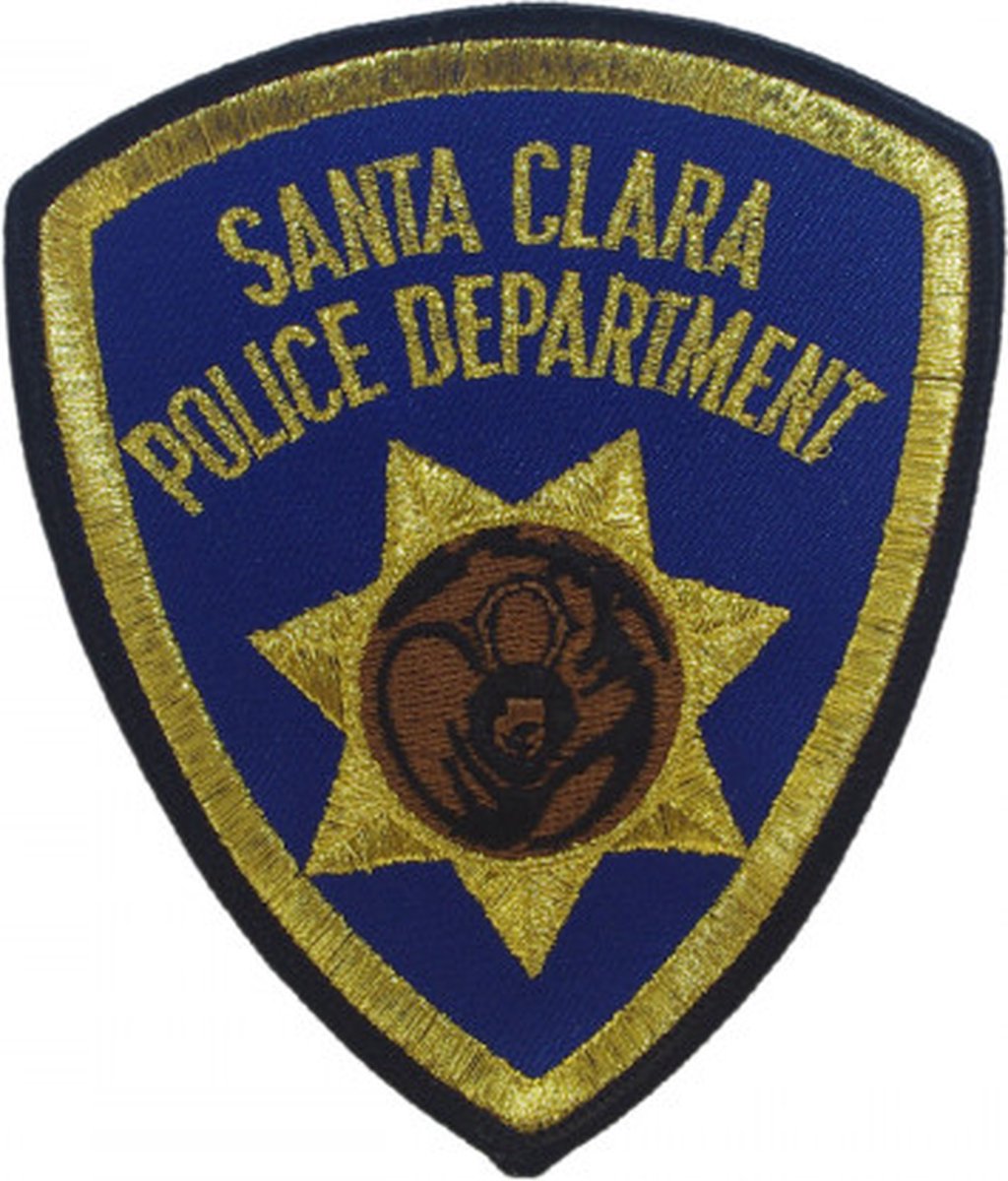 Santa Clara Police department geborduurde patch embleem | Opnaai